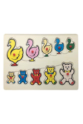 BuBu Ahşap Puzzle Ördek Ayı